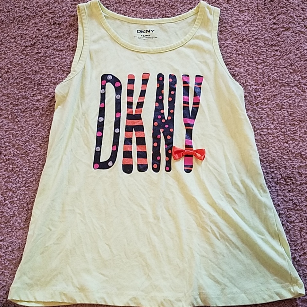 🎀 DKNY 🎀 YELLOW TANK TOP